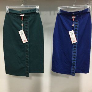kappa denim skirt